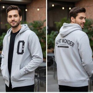 One Hit Wonder Los Angeles Jacket Full Zip Hoodie Sweatshirt Size L